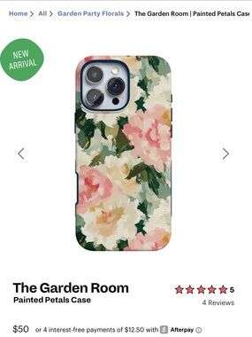 Casely Painted Petals Floral iPhone 16 Pro Case - Brand new in Box!